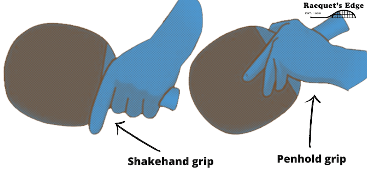 penhold vs shakehand grip